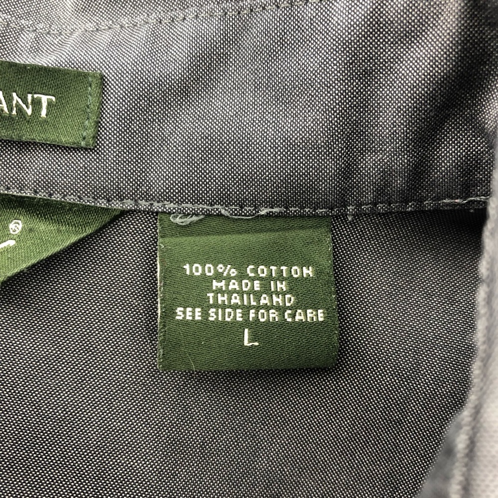 Eddie Bauer Gray Dress Shirt, Size L - Picture 5 of 6